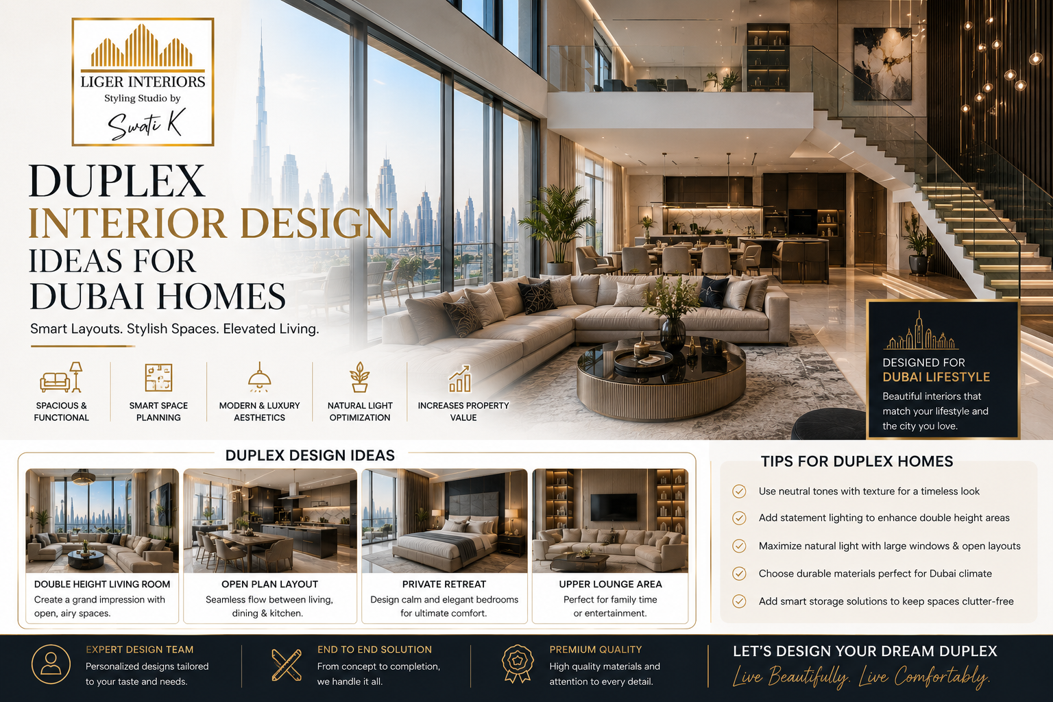 Duplex Interior Design Ideas for Dubai Homes